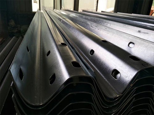 Galvanized bridge guardrail